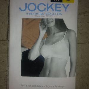 Brand New Small Jockey 2 seamfree bralettes
